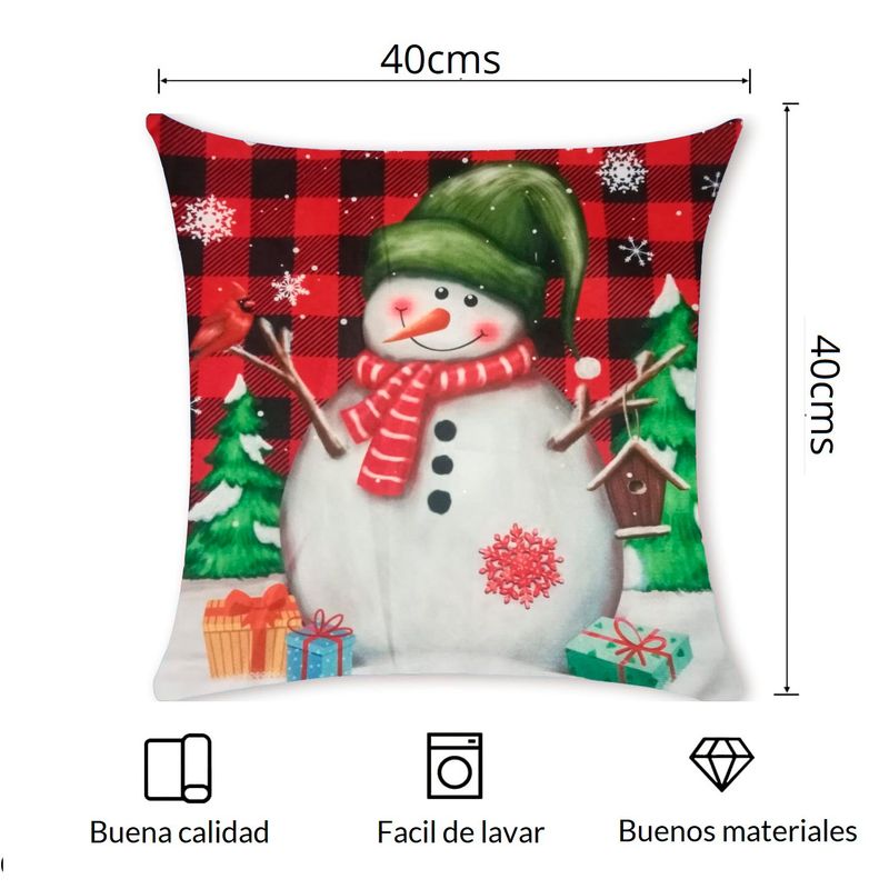 IKSA - Funda Peluche Para Almohada de Navidad