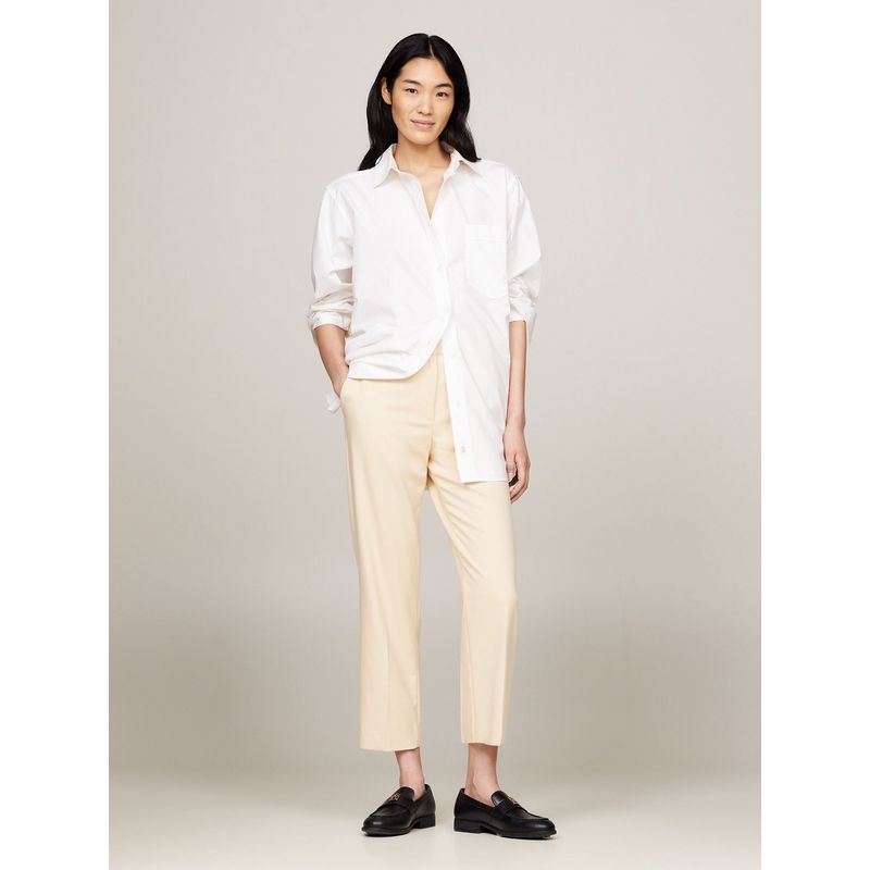 TOMMY HILFIGER - Pantalón beige chino de pierna recta y corte slim Tommy Hilfiger