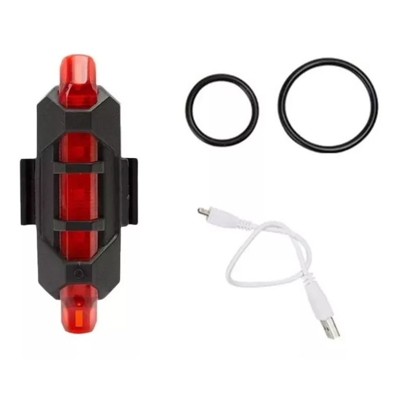 SEISA - Luz Led Trasera Para Bicicleta Recargable Usb