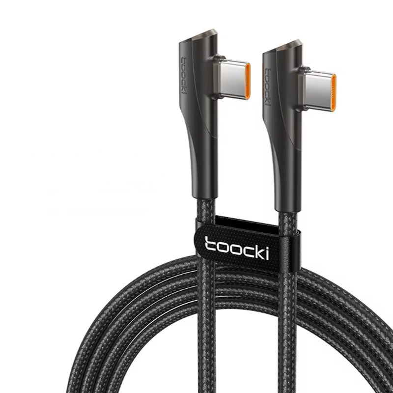 GENERICO - Cable Toocki Usb-c A Usb-c Tipo L90° Carga Rapida 2m