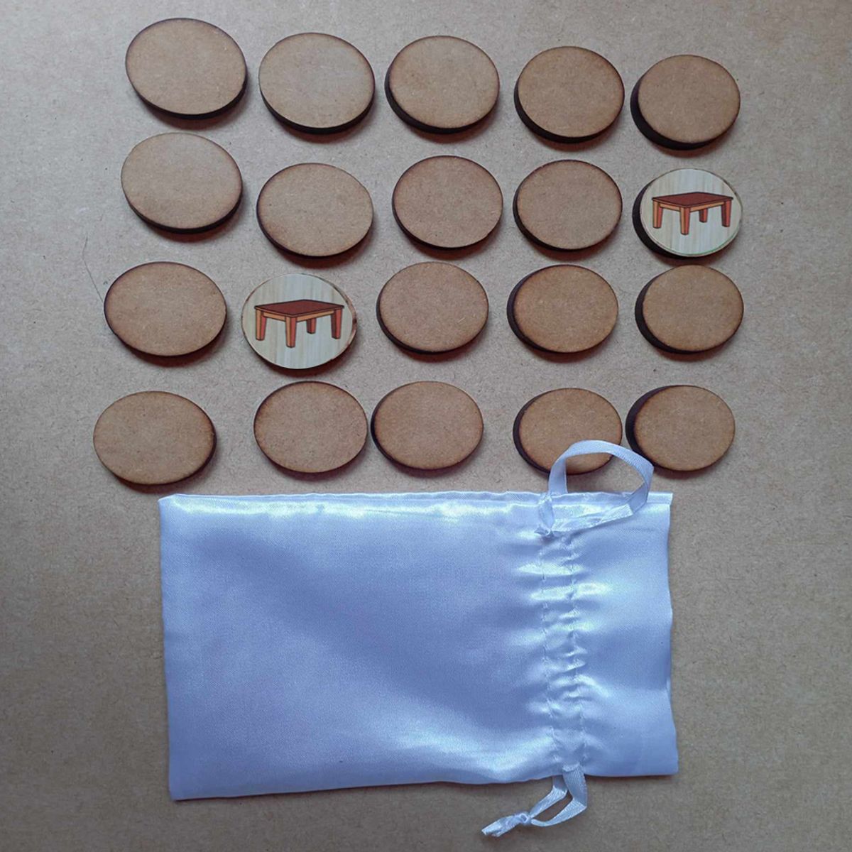 GENERICO - Juego De Memoria Encontrar Parejas En MDF Diseño 2