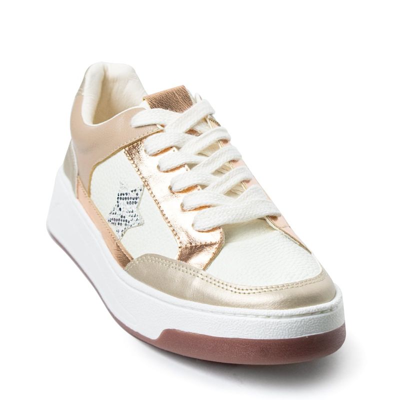 PRICE SHOES - Price Shoes Tenis Moda Mujer 882VS015SKBEIGE