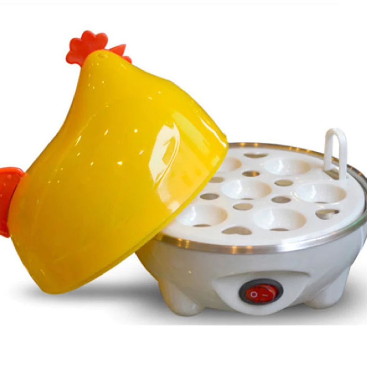 GENERAL - Máquina Hervidor Cocedor Huevos Al Vapor Gallina Color Amarillo