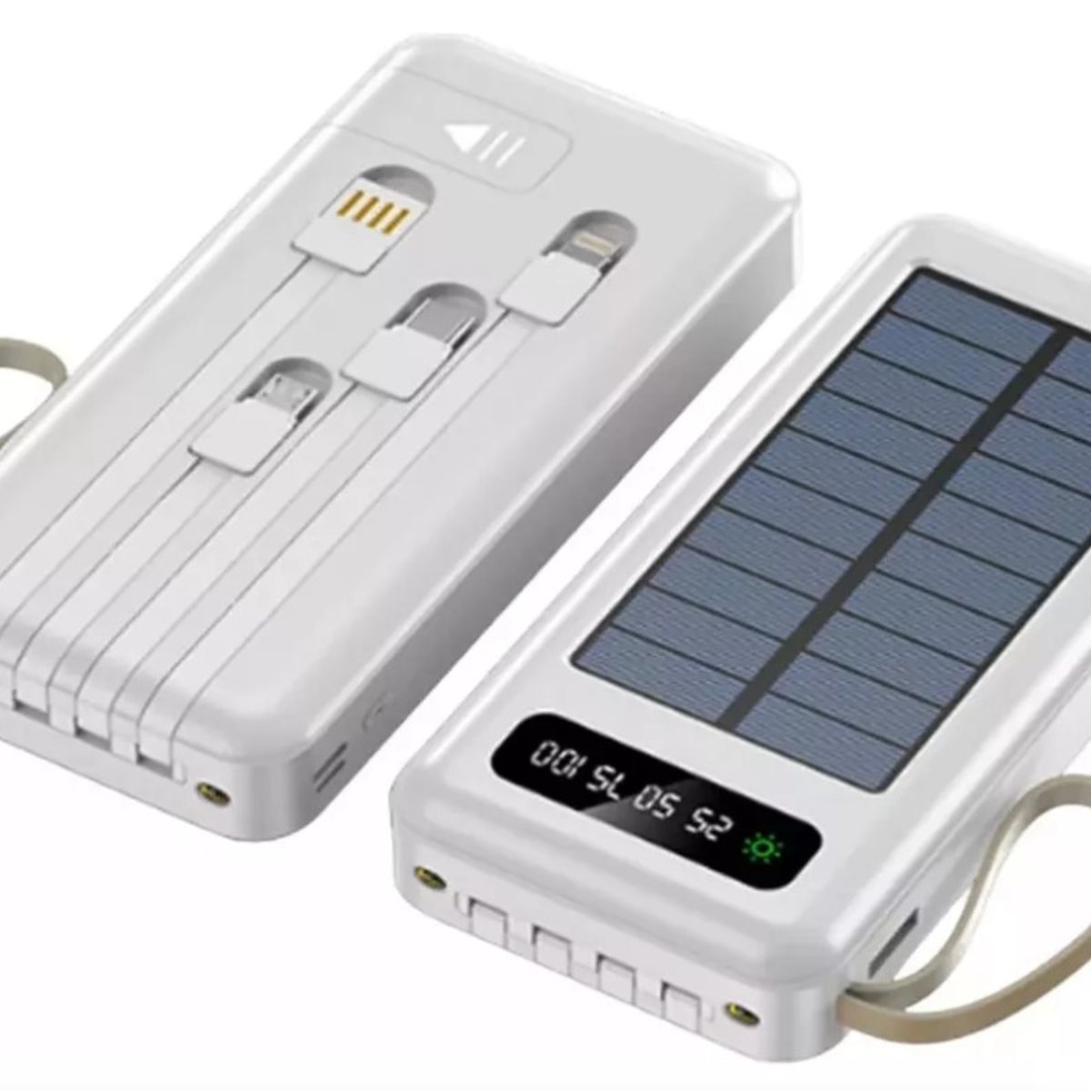 GENERICO - Power Bank 4 En 1 Carga Solar 20000 Mah  An-38