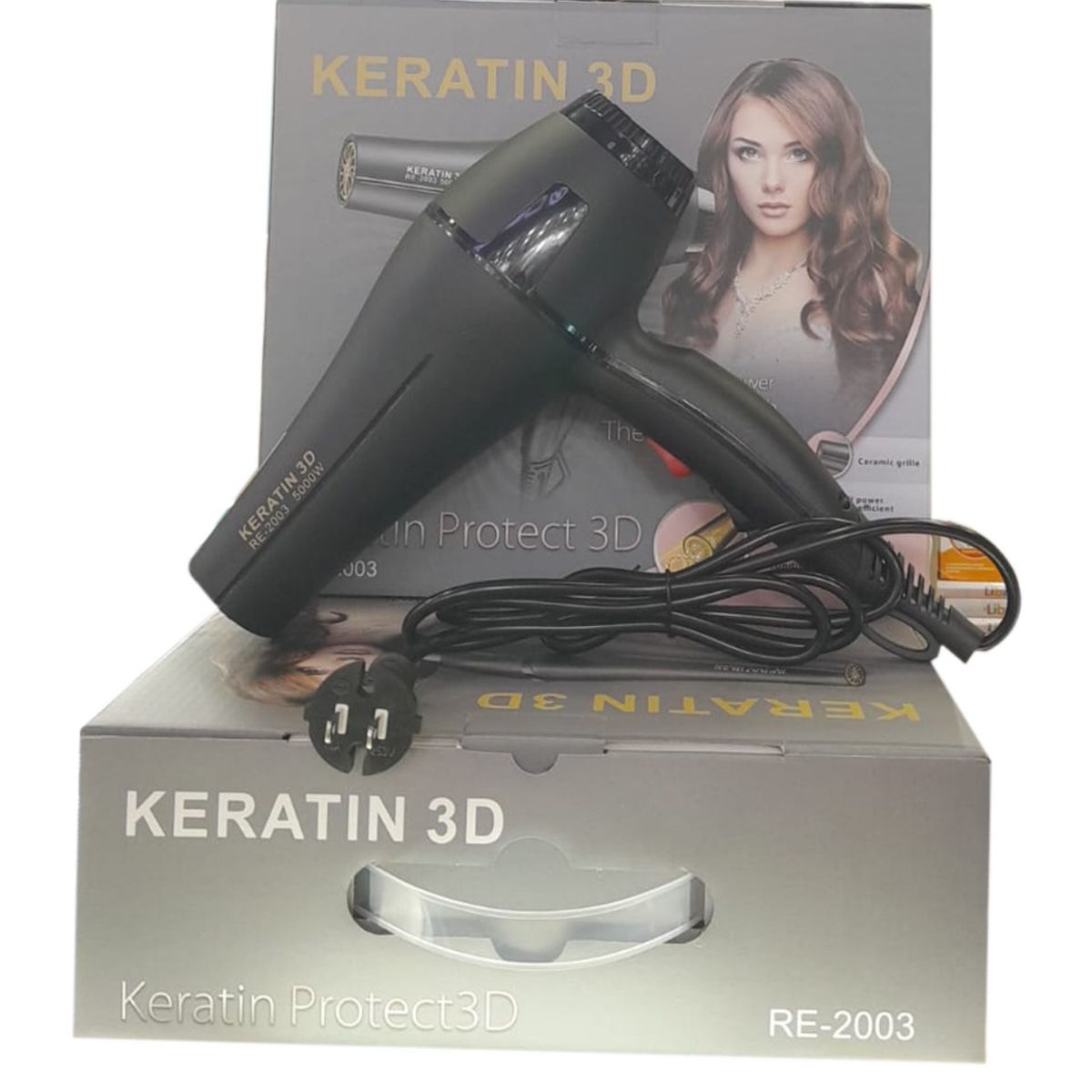 GENERICO - Secador Cabello Keratin 3D Re 2003