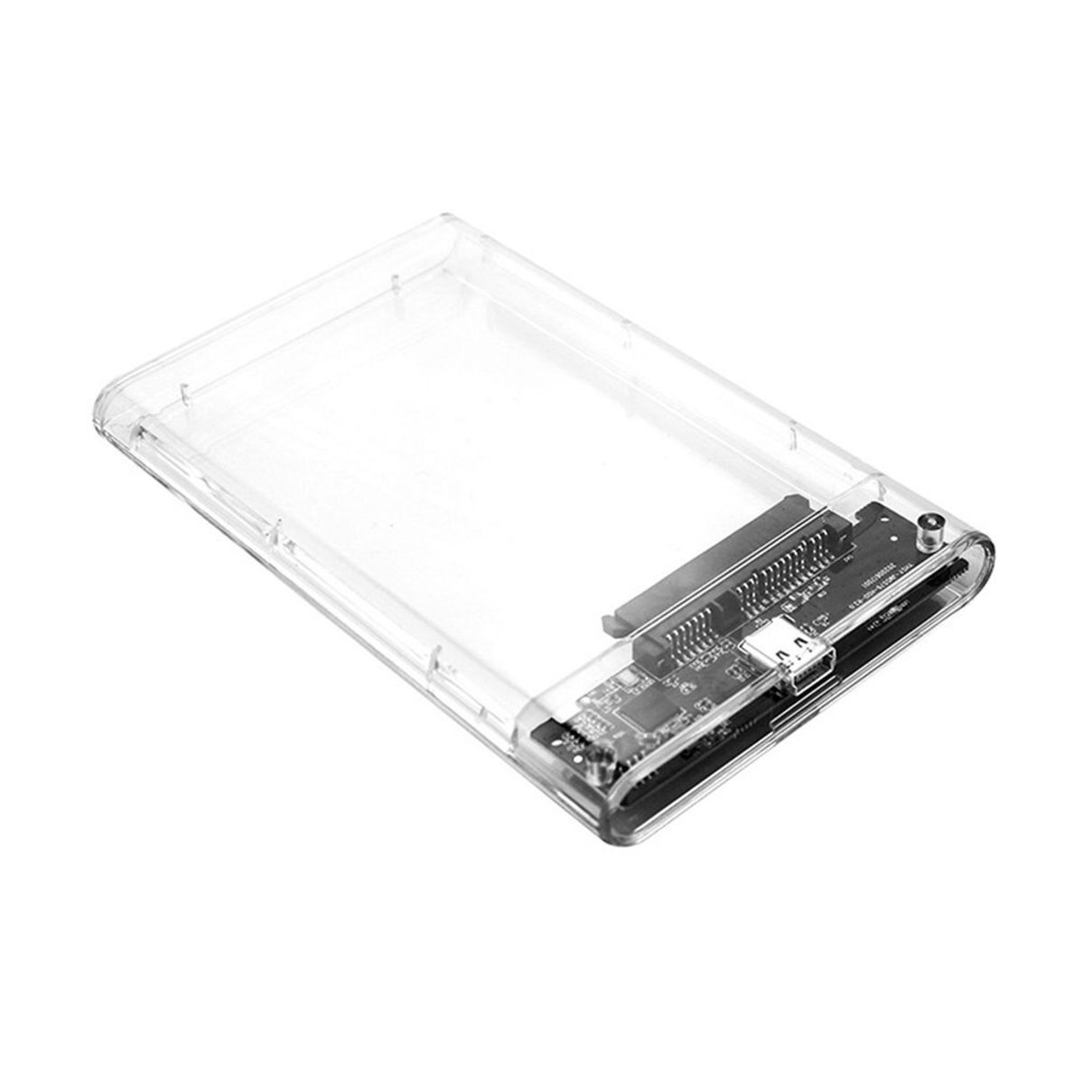 SEISA - Caja Externa Disco Hdd O Ssd Sata 2.5 A Usb 2.0 Transparente