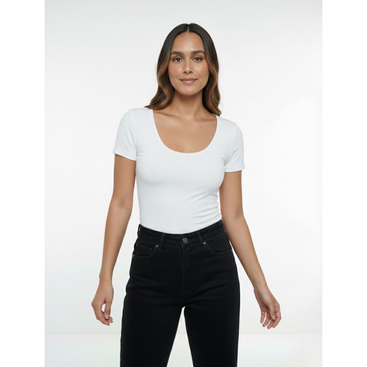 MOLGOA - Body para Mujer Cuello Redondo - The Dapper