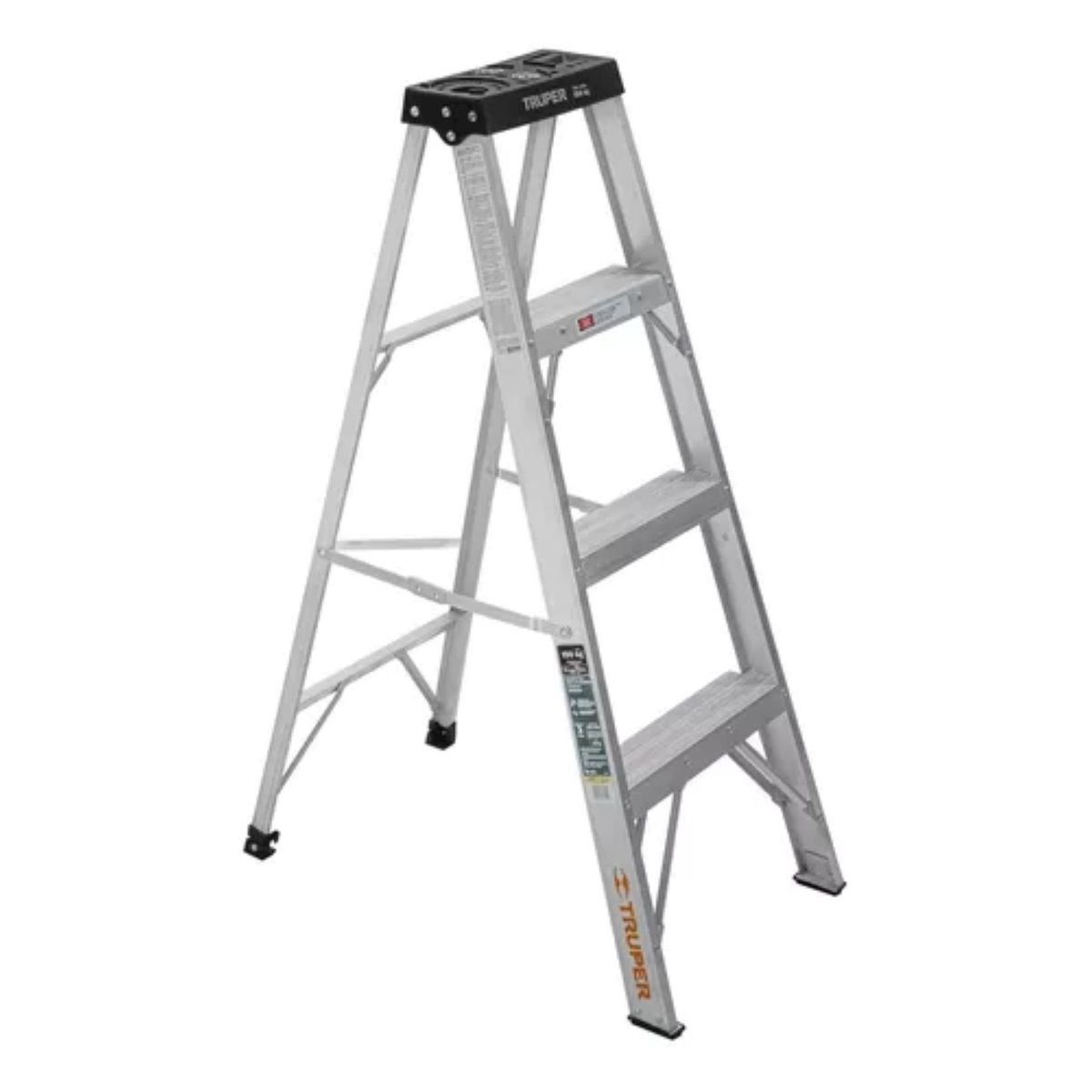 TRUPER - Escalera Tipo Tijera 3 Pasos, 150 Kg / 1.68m Altura Truper