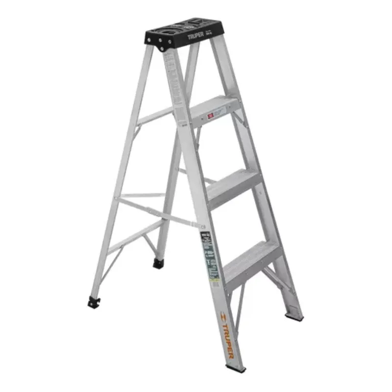 TRUPER - Escalera Tipo Tijera 3 Pasos, 150 Kg / 1.68m Altura Truper
