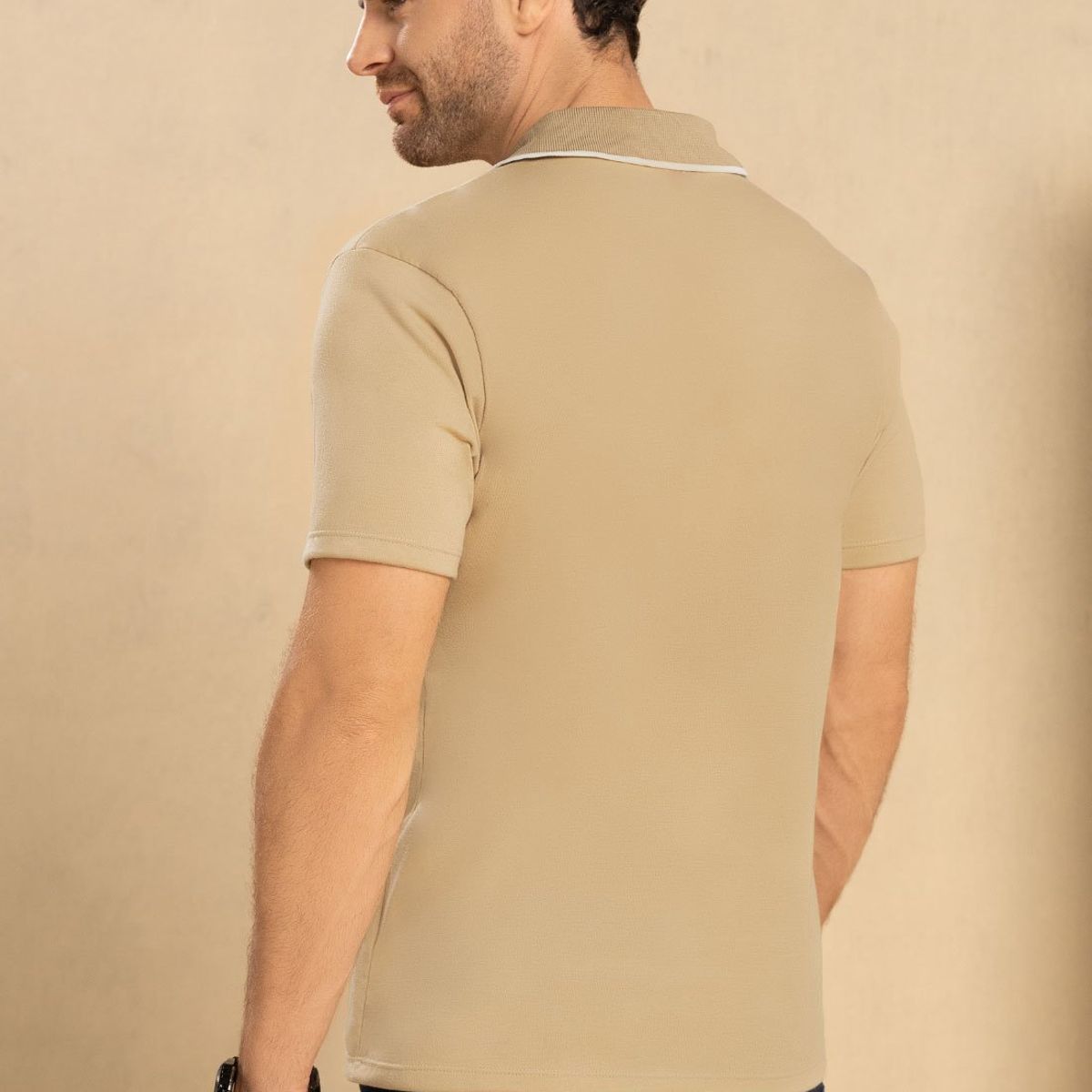 MARKETING PERSONAL - Polo Hombre Beige Mp 87630