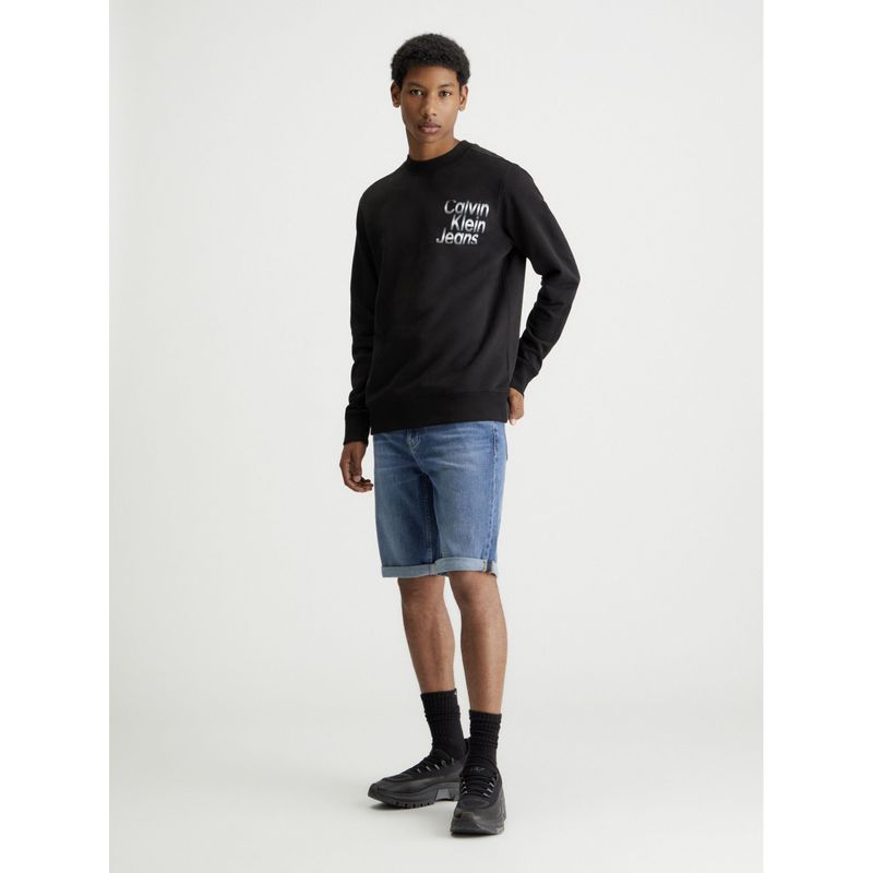 CALVIN KLEIN - Bermudas Azul Slim Fit Denim Para Hombre Calvin Klein