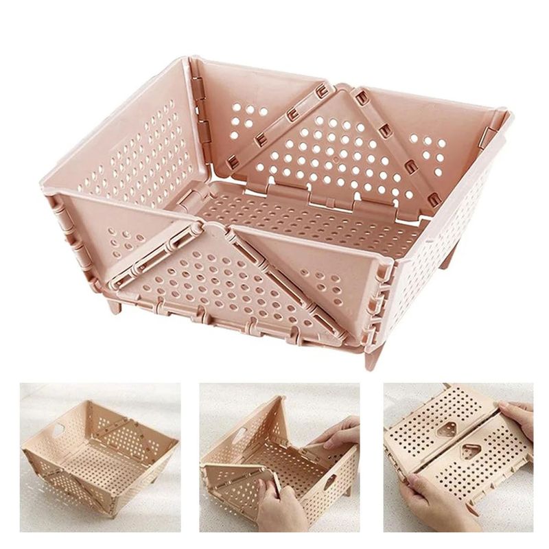 DANKI - Organizador Multiuso Cesta Plegable Escurridor Frutas Verduras Caja Rs