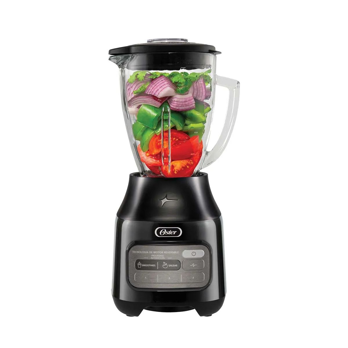 OSTER - Licuadora Oster 1,25 Litros 3 Velocidades 800W Negro