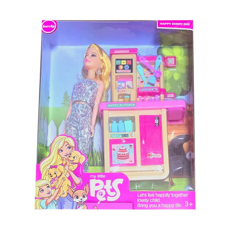 GENERICO - Muñeca Chef Cocina Utencilios Juguete Interactivo Niñas