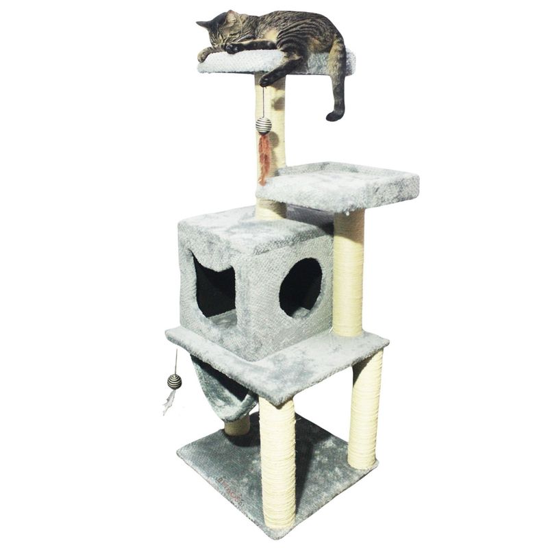 WOOD PETS - GIMNASIO ARBOL RASCADOR PARA GATO