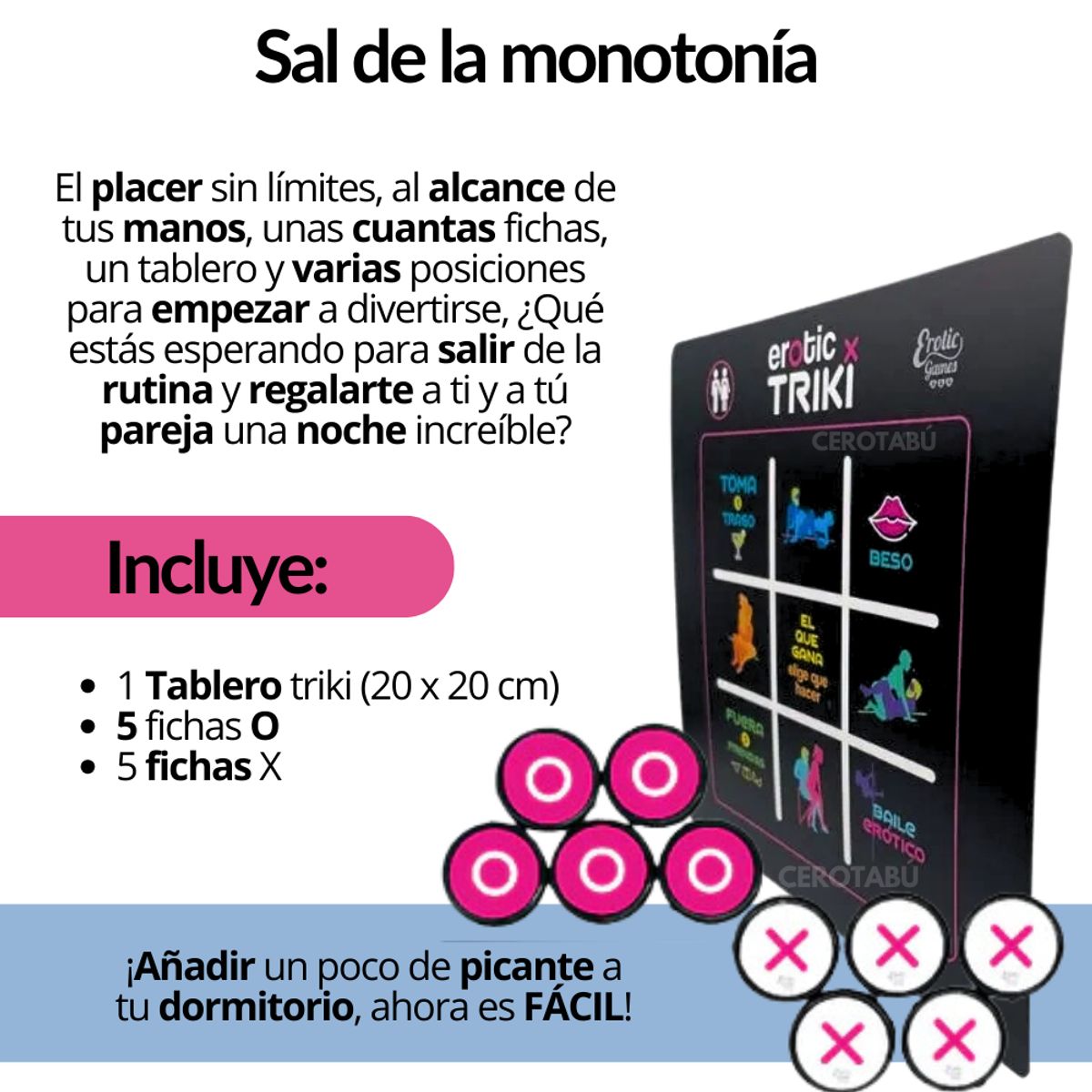 EROTIC - Juego De Mesa Erotico Triki Para Adultos Parejas Hetero