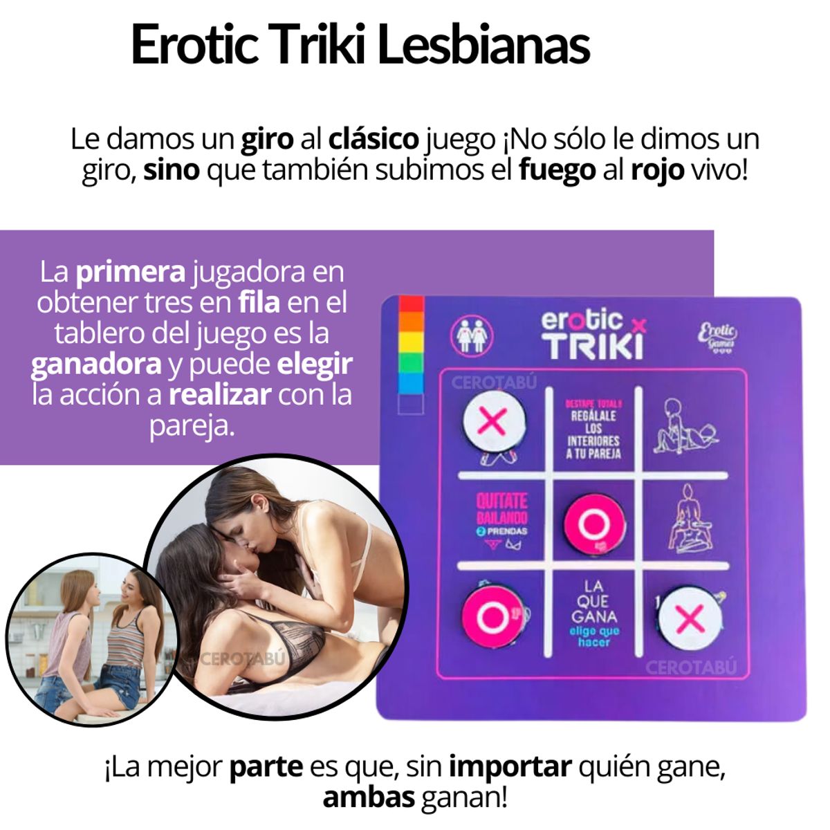 EROTIC - Juego De Mesa Erotico Triki Para Adultos Parejas Lésbico