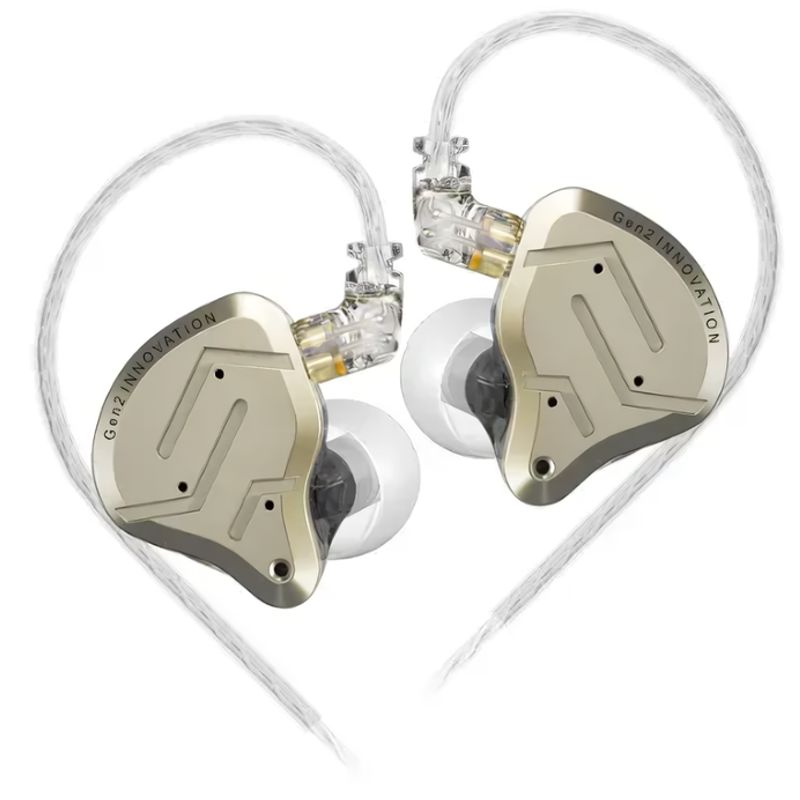 KZ - Nuevos KZ ZSN PRO 2 Audífonos DORADOS con micrófono