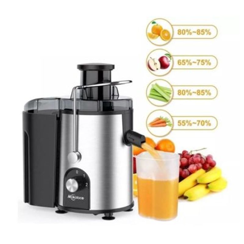 GENERICO - Extractor De Jugo Exprimidor Centrifugo1200 W Acero Mako