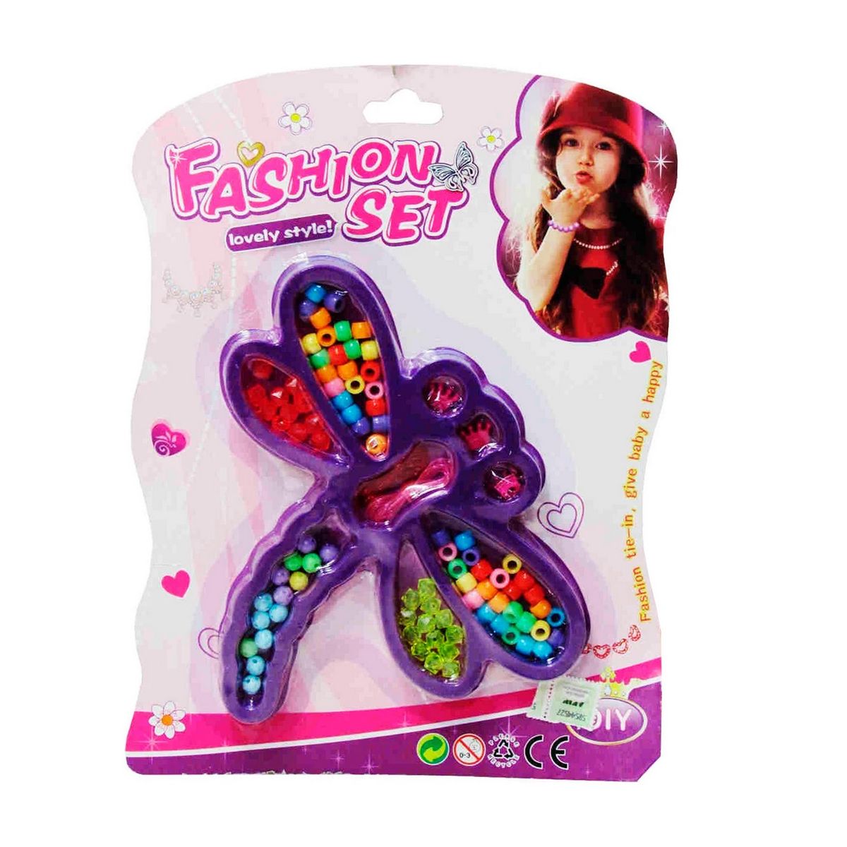 GENERICO - Set Kit Para Hacer Pulseras Niña Style Libelula Multicolor