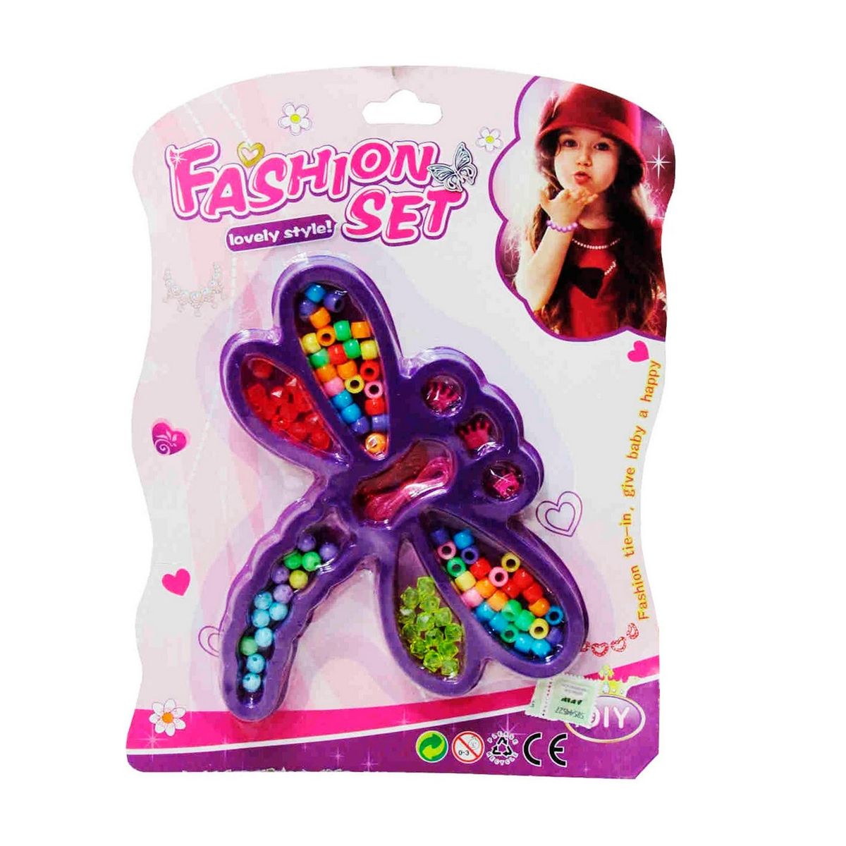 GENERICO - Set Kit Para Hacer Pulseras Niña Style Libelula Multicolor