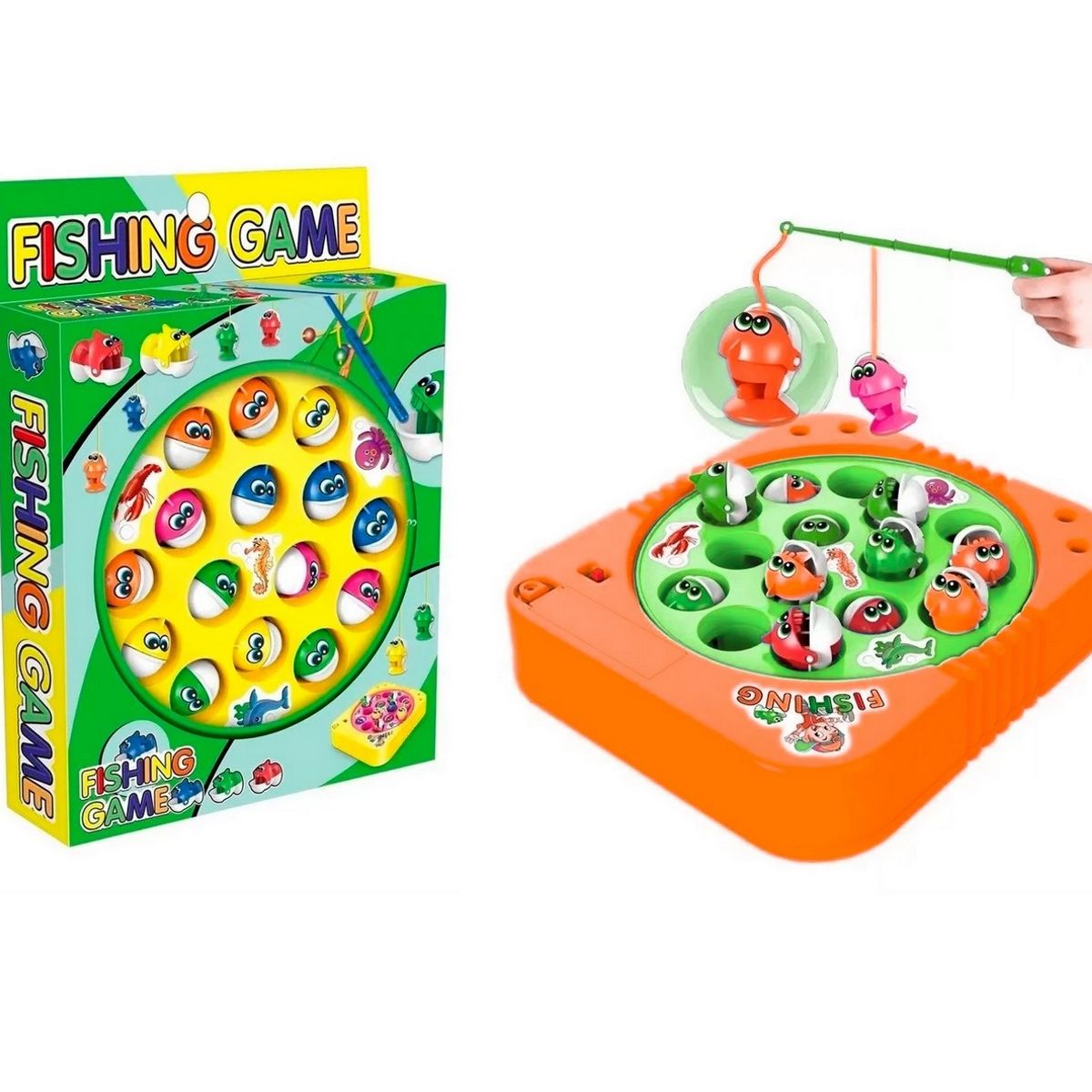 GENERICO - Juego De Pesca Iman Juguete Giratorio Juguete Niños +bateria