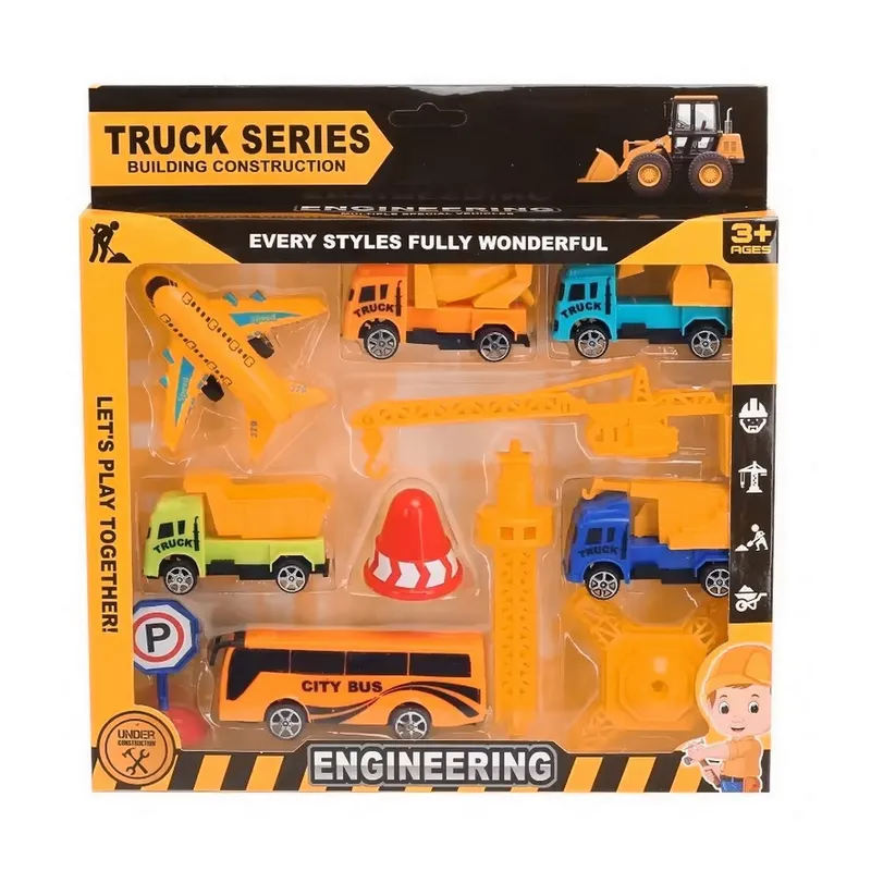 GENERICO - Camion Vehículos Gruas Construccion Multicolor Juguete Niños