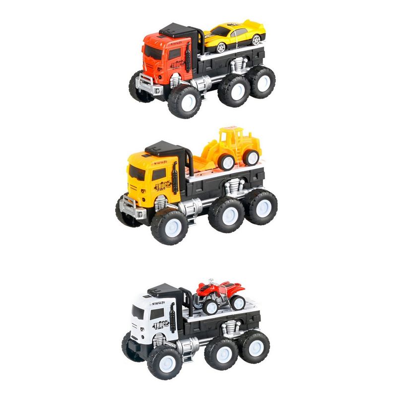 GENERICO - Camion Grua De Friccion Transporte Carro Juguete Niños