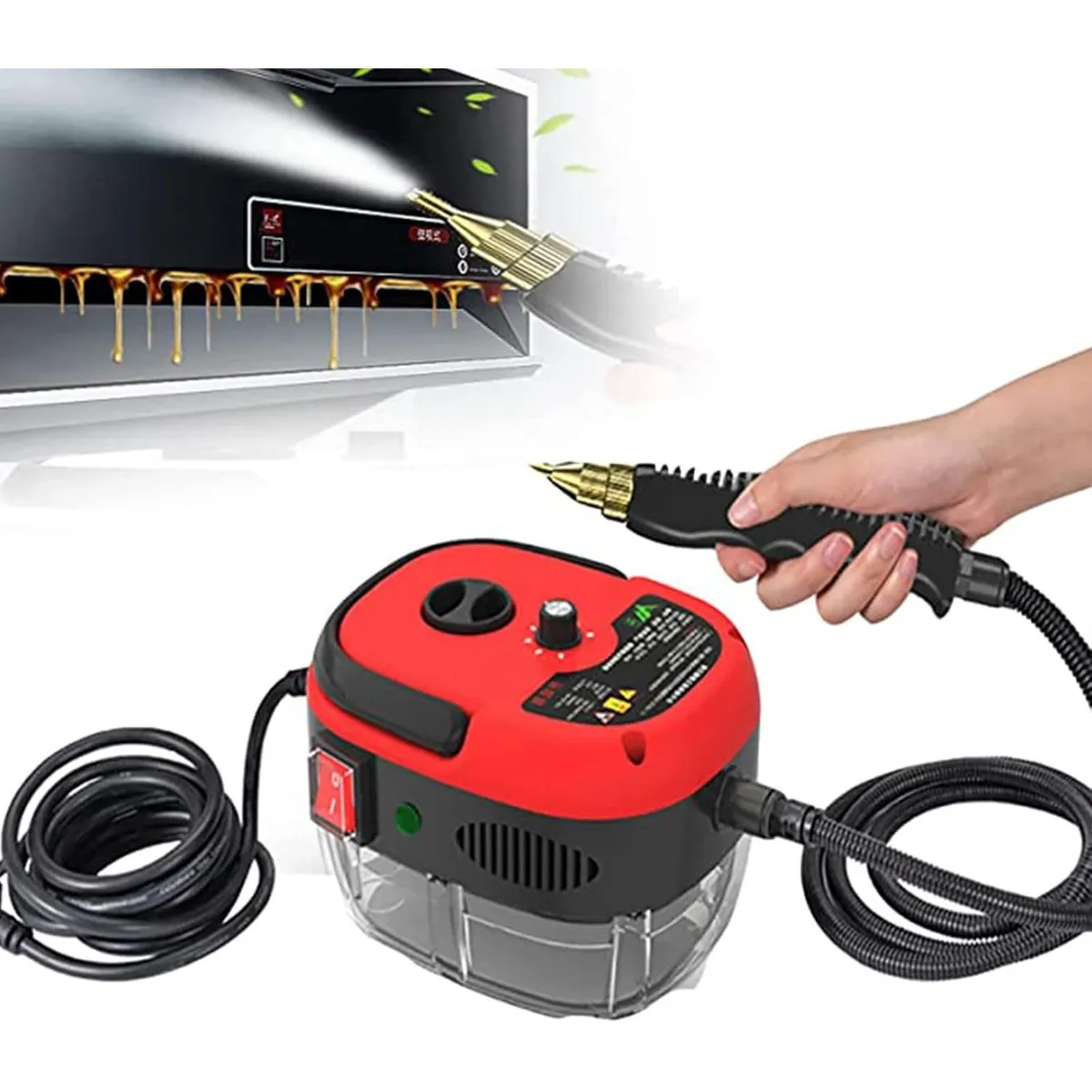 ONE PIXEL - Máquina De Limpieza A Vapor Portátil Con Carro 2500w Máquina