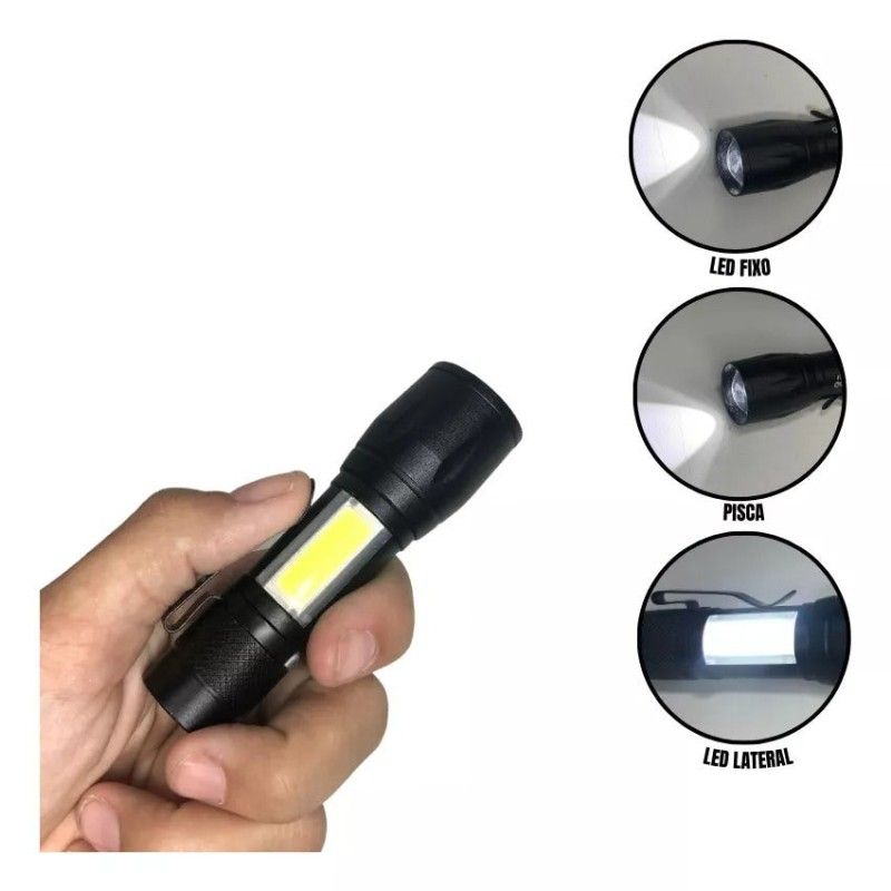 SKY - Mini Linterna Tactica Recargable USB