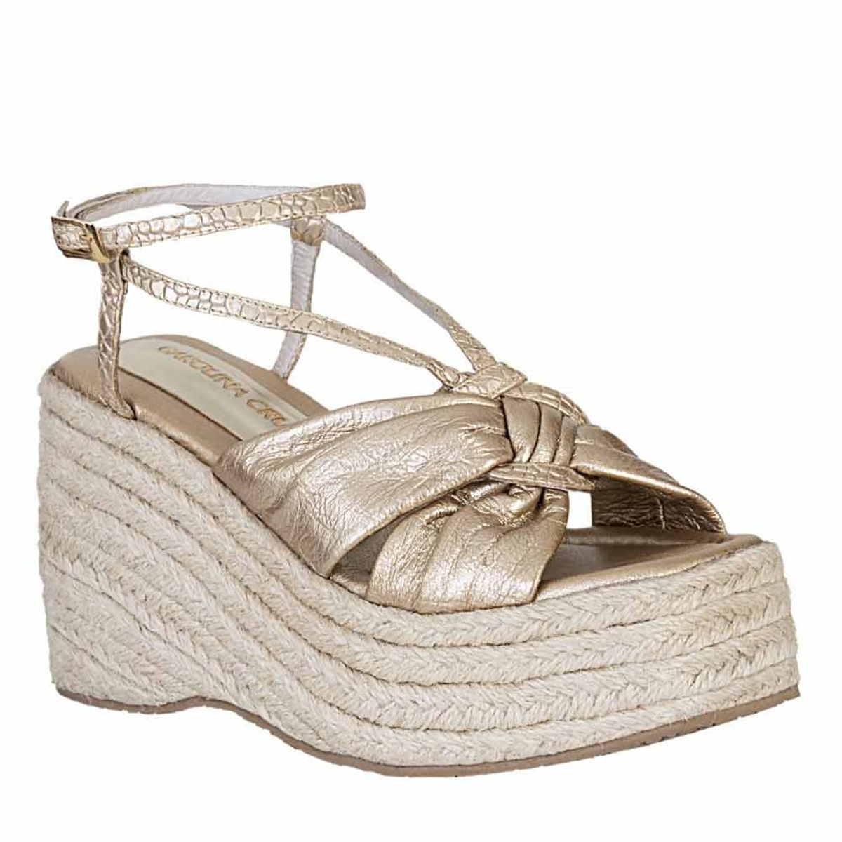 CAROLINA CRUZ - Plataforma de Mujer marca CAROLINA CRUZ en Color CHAMPAÑA   PLATM-41