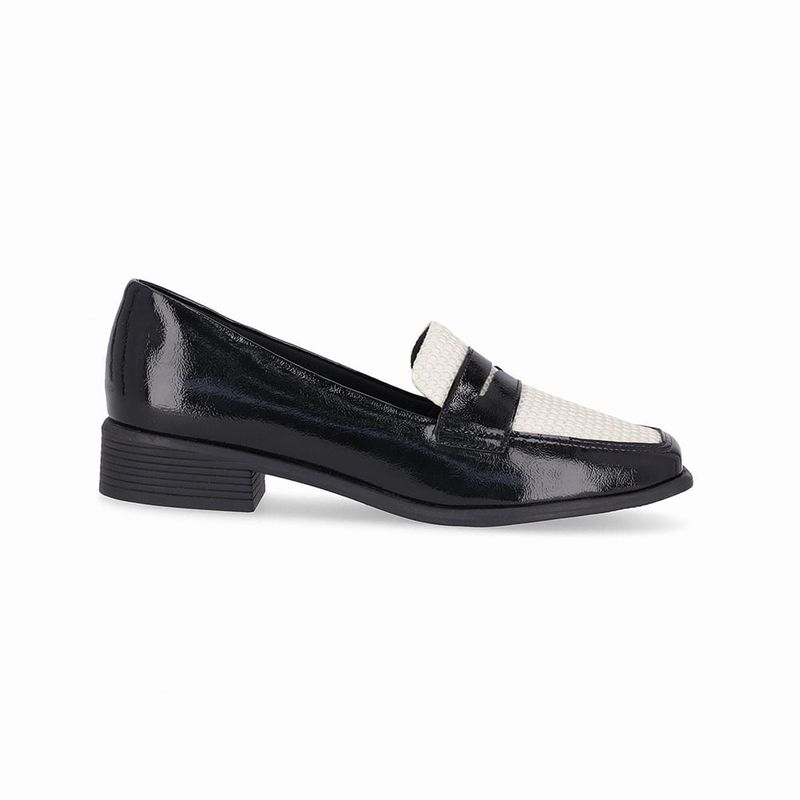PICCADILLY - Mocasin de Mujer marca PICCADILLY en Color NEGRO BLANCO   MOC662004