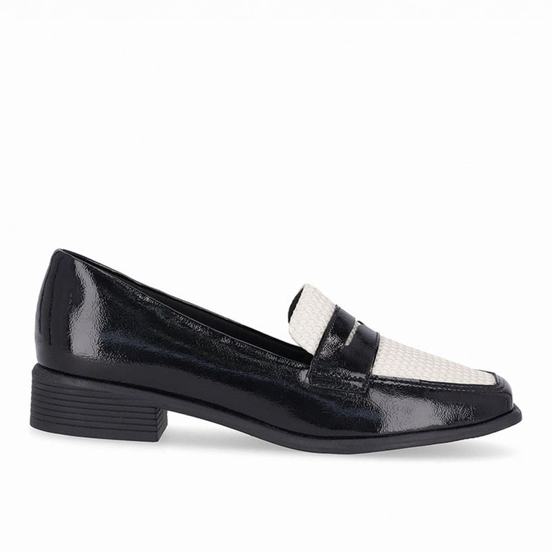 PICCADILLY - Mocasin de Mujer marca PICCADILLY en Color NEGRO BLANCO   MOC662004