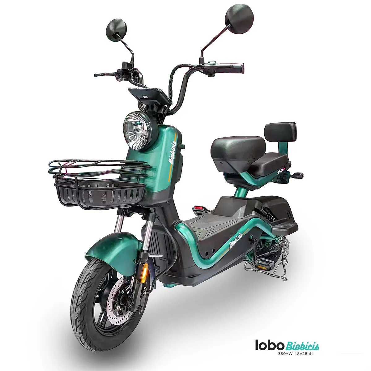 BIOBICI - Bicicleta Eléctrica LOBO Biobicis 2025 Color Verde 350W
