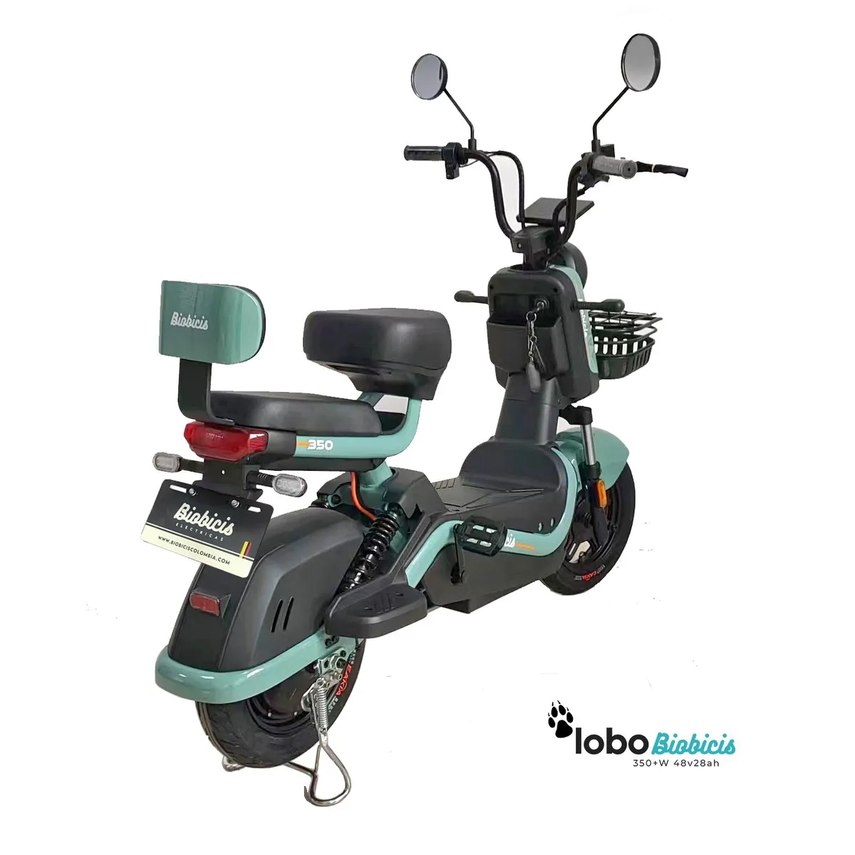 BIOBICI - Bicicleta Eléctrica LOBO Biobicis 2025 Color Verde 350W