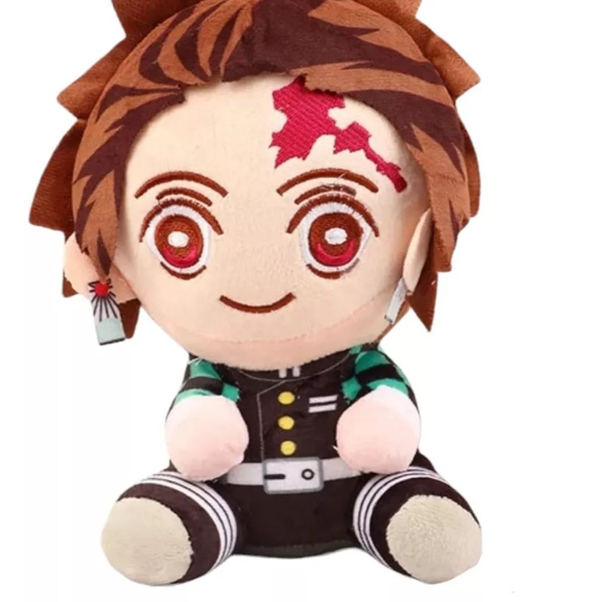 NACIONAL - Peluche Tanjiro Kamado  Demon Slayer Kimetsu No Yaiba 21 CM