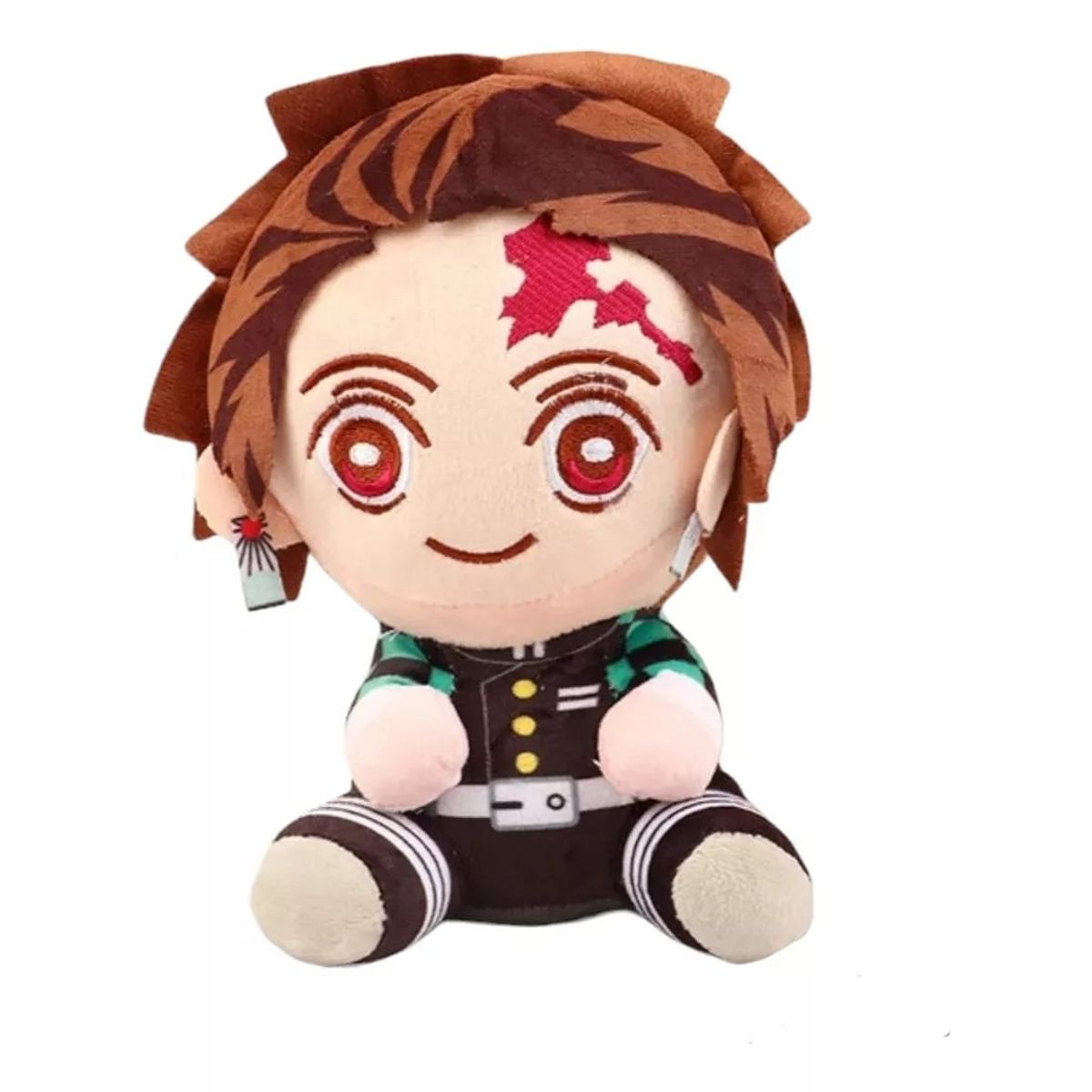 NACIONAL - Peluche Tanjiro Kamado  Demon Slayer Kimetsu No Yaiba 21 CM