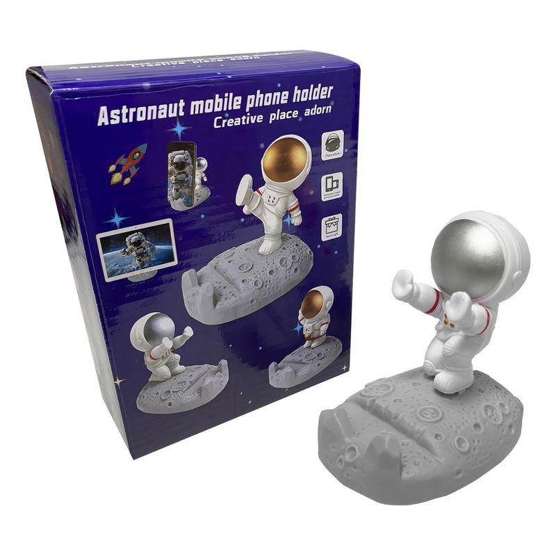 GENERICO - Soporte Astronauta Escritorio Base Holder Celular Tablet