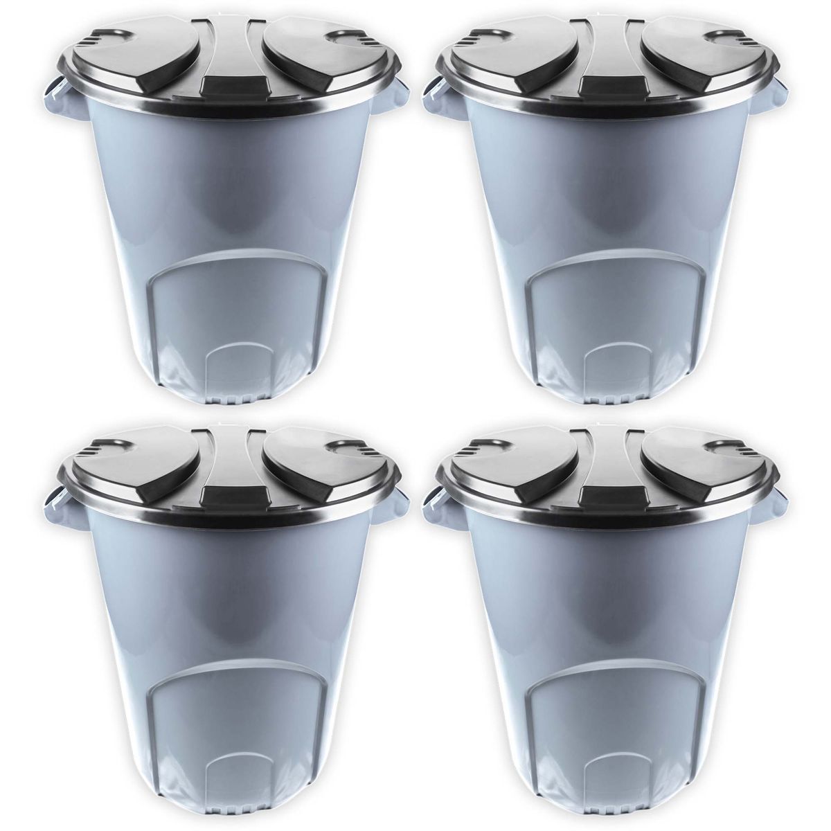 ENERGY PLUS - Combo x4 Tanque Plástico Multiusos 120L -Almacenar Agua Gris