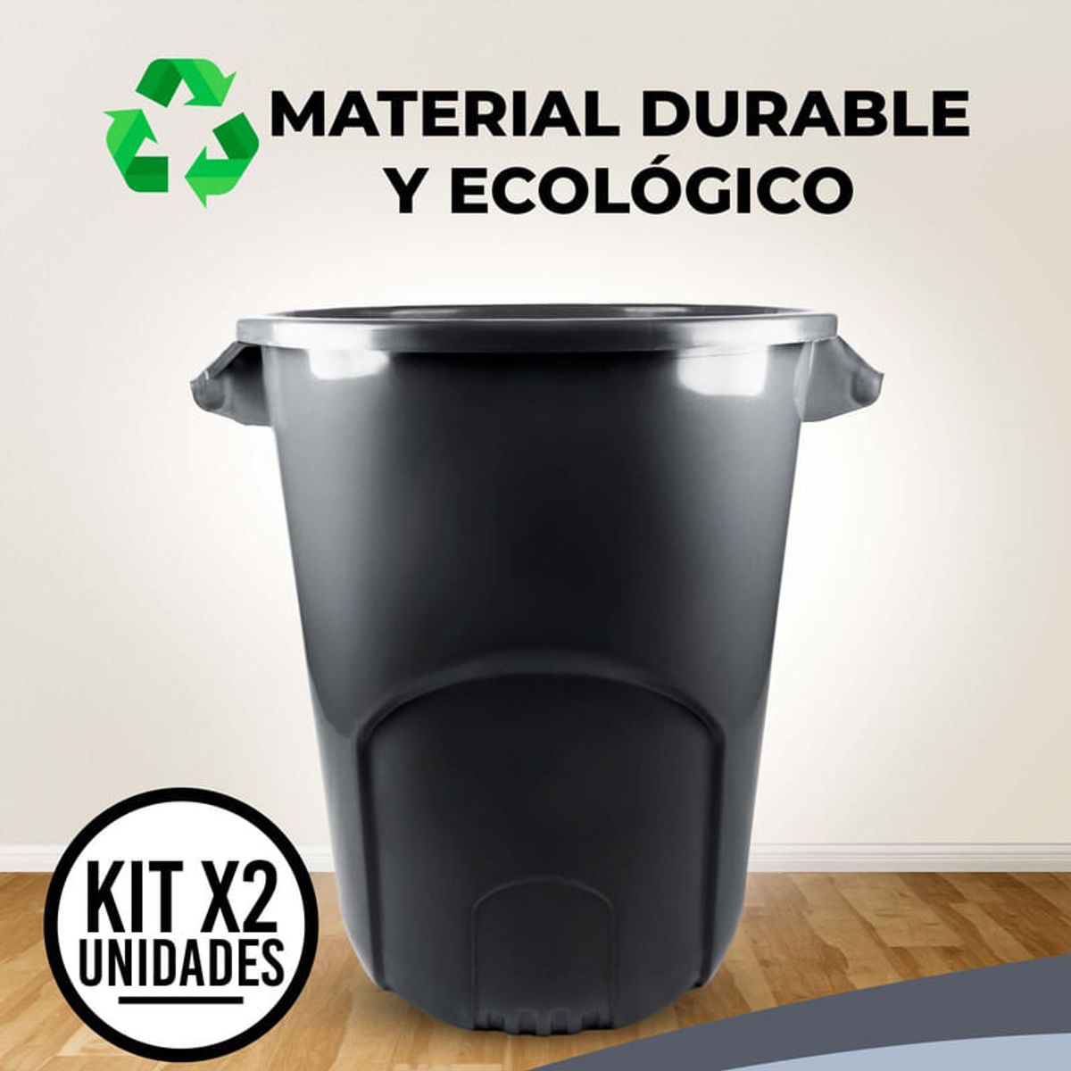 ENERGY PLUS - Combo x2 Tanque Plástico Multiusos 120L Almacenar Agua Negra