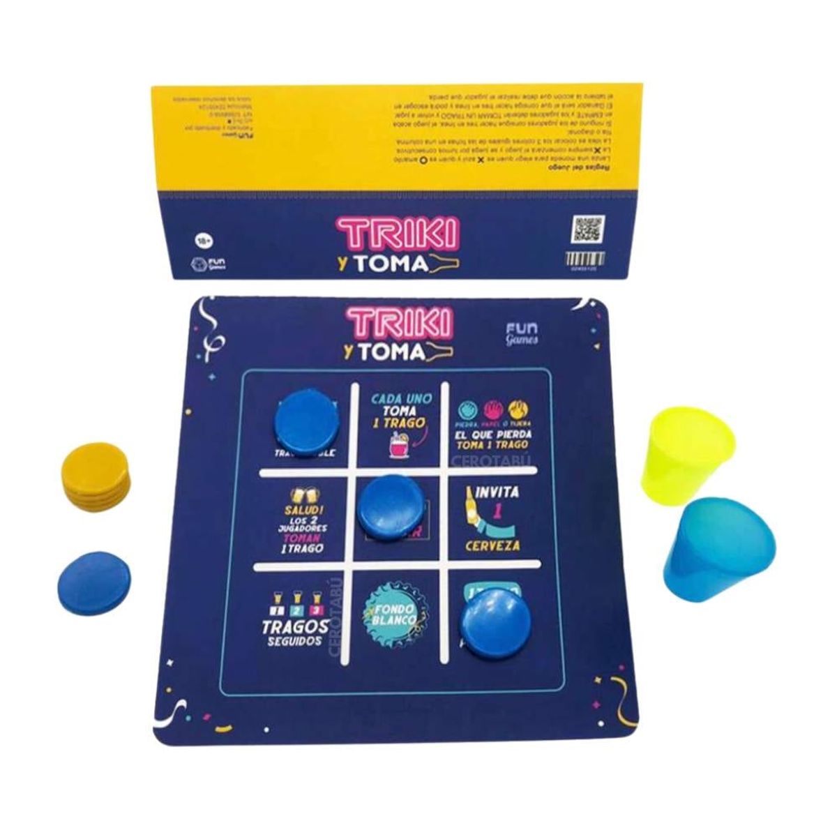 GENERICO - Juego De Mesa Adultos Triki Y Toma Para Parejas Para Beber