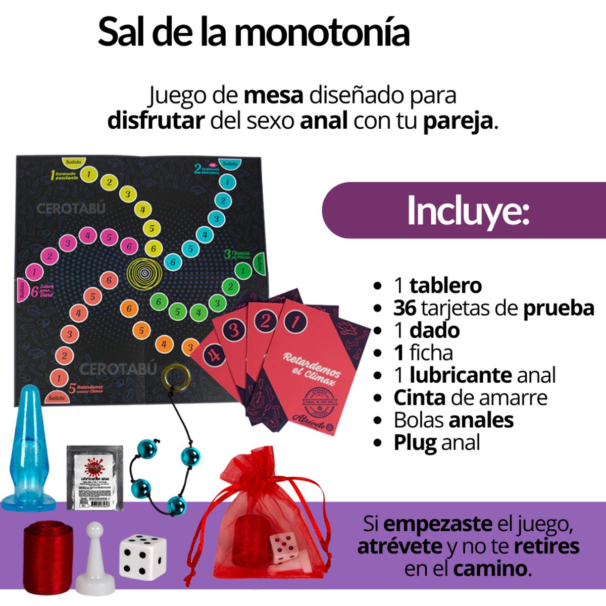 EROTIC - Juego De Mesa Erotico Atrevete Escalera Adultos Sex Anal Gy
