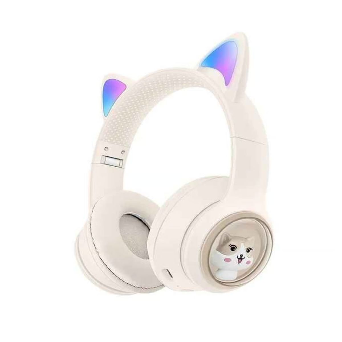 GENERICO - AUDIFONOS AKZ-01 OREJAS DE GATO RECARGABLE