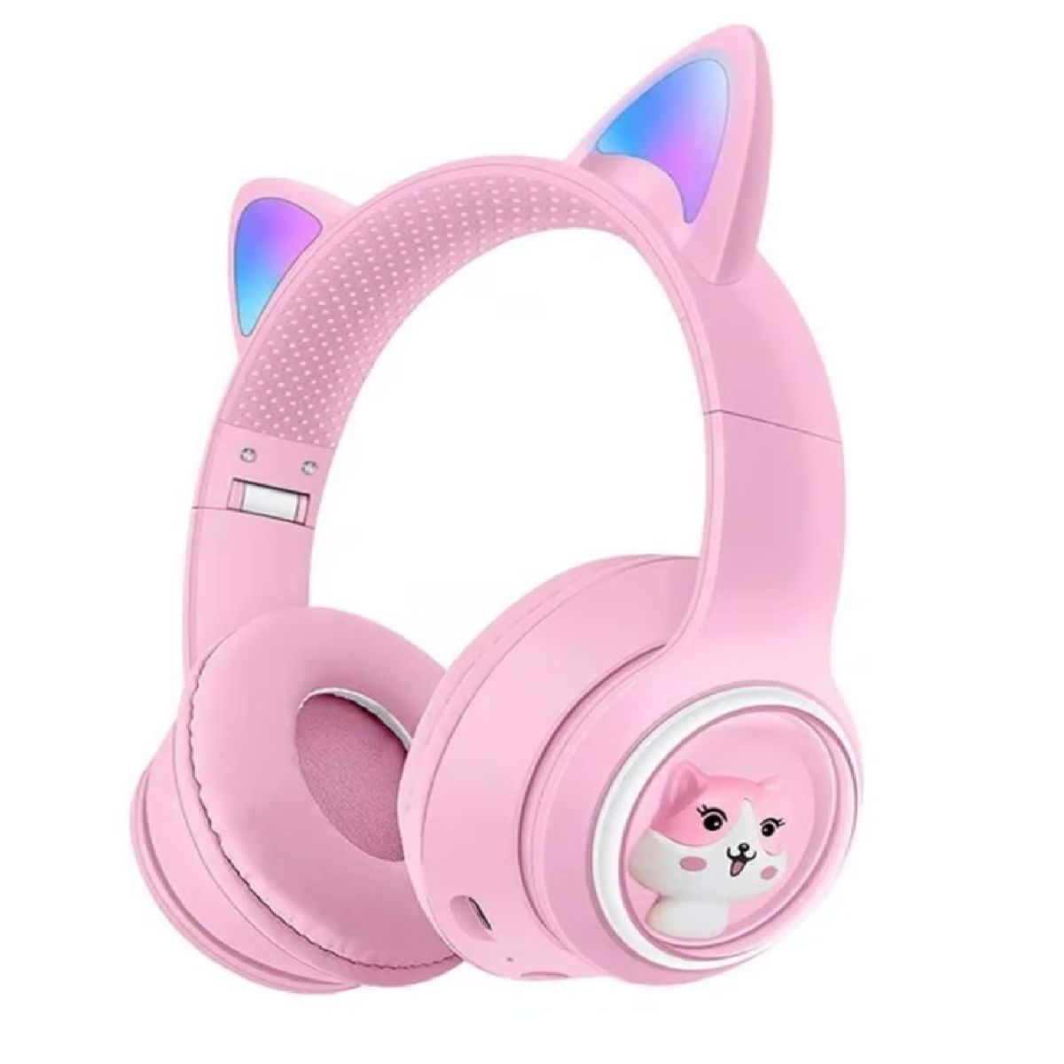 GENERICO - AUDIFONOS AKZ-01 OREJAS DE GATO RECARGABLE