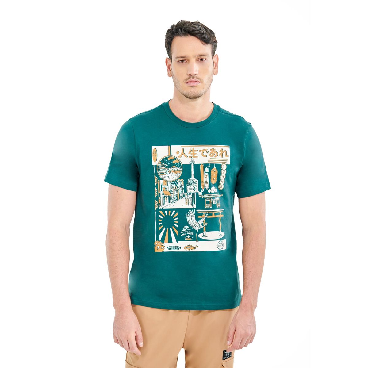 BELIFE - Camiseta Manga Corta Estampada.-