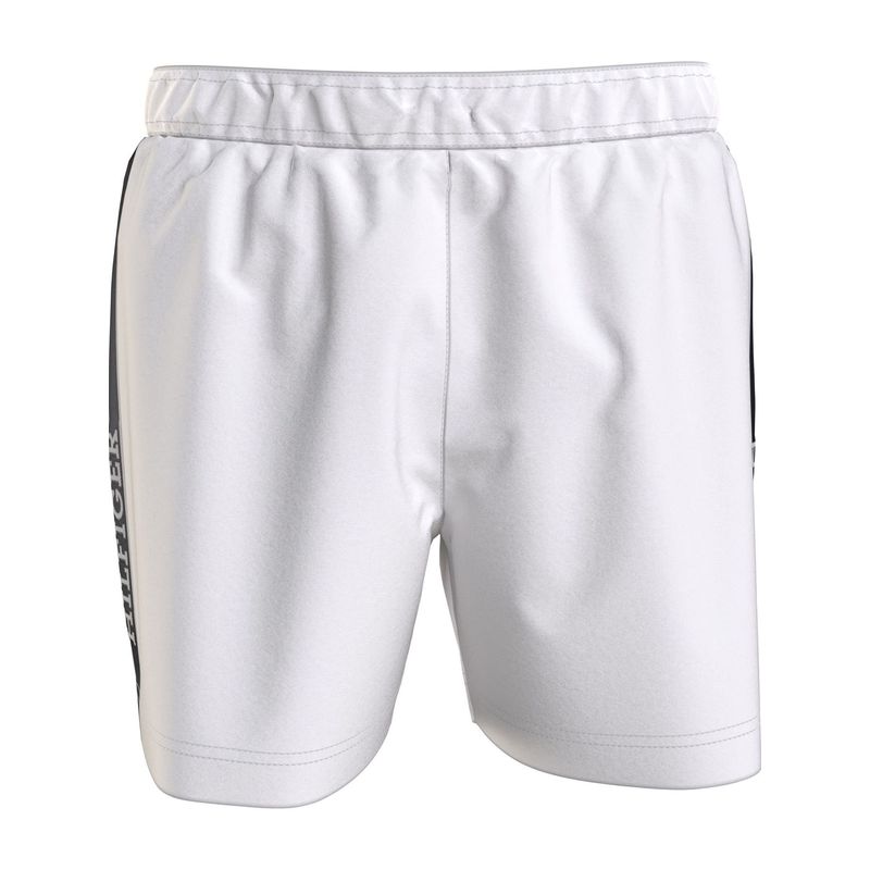 TOMMY HILFIGER - Pantaloneta De Baño Blanca Hilfiger Flag