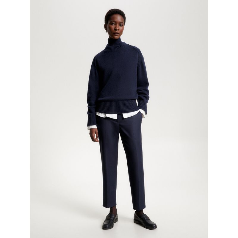 TOMMY HILFIGER - Pantalón azul chino de pierna recta y corte slim Tommy Hilfiger