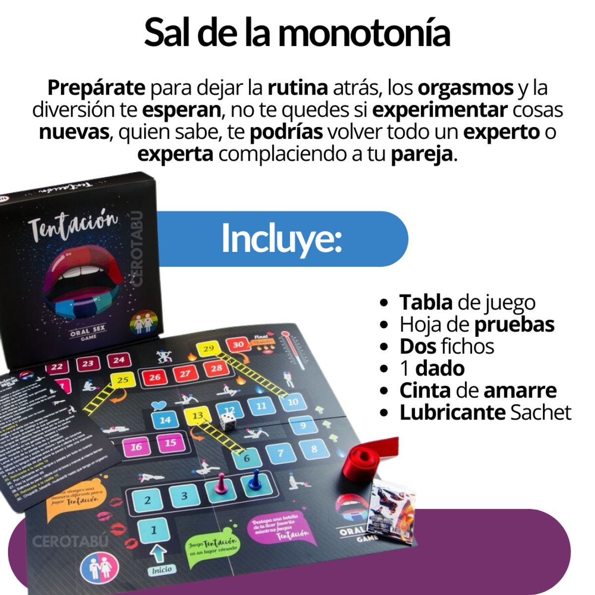 EROTIC - Juego De Mesa Erotico Tentacion Para Parejas Sex Oral Hetero