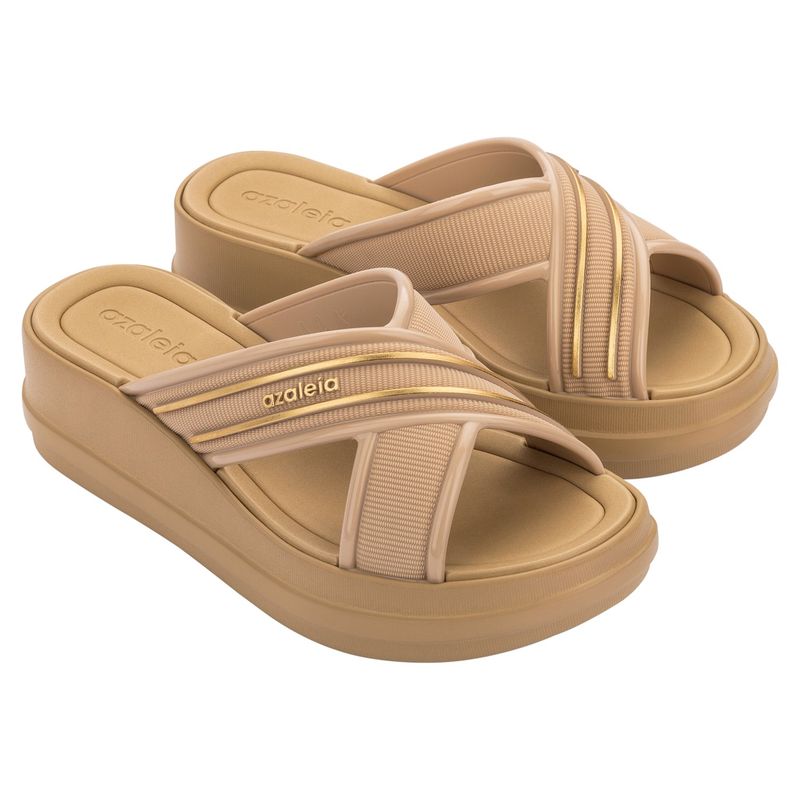 AZALEIA - SANDALIA MUJER BEIGE AZALEIA SOFT SLIDE PLAT 83680-BA335