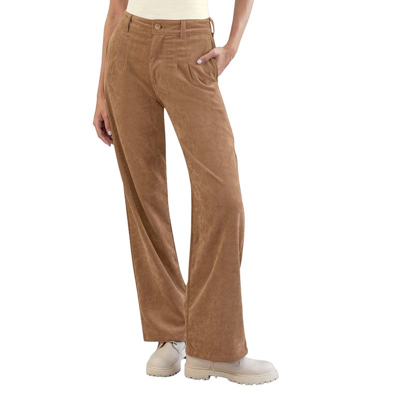 LEONISA - Leonisa Pantalón tipo corduroy bota recta